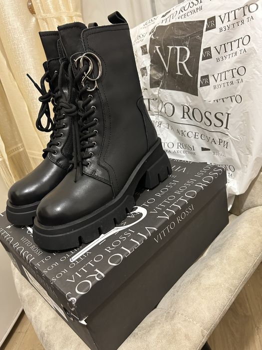 Зимові шкіряні ботинки Vitto Rossi