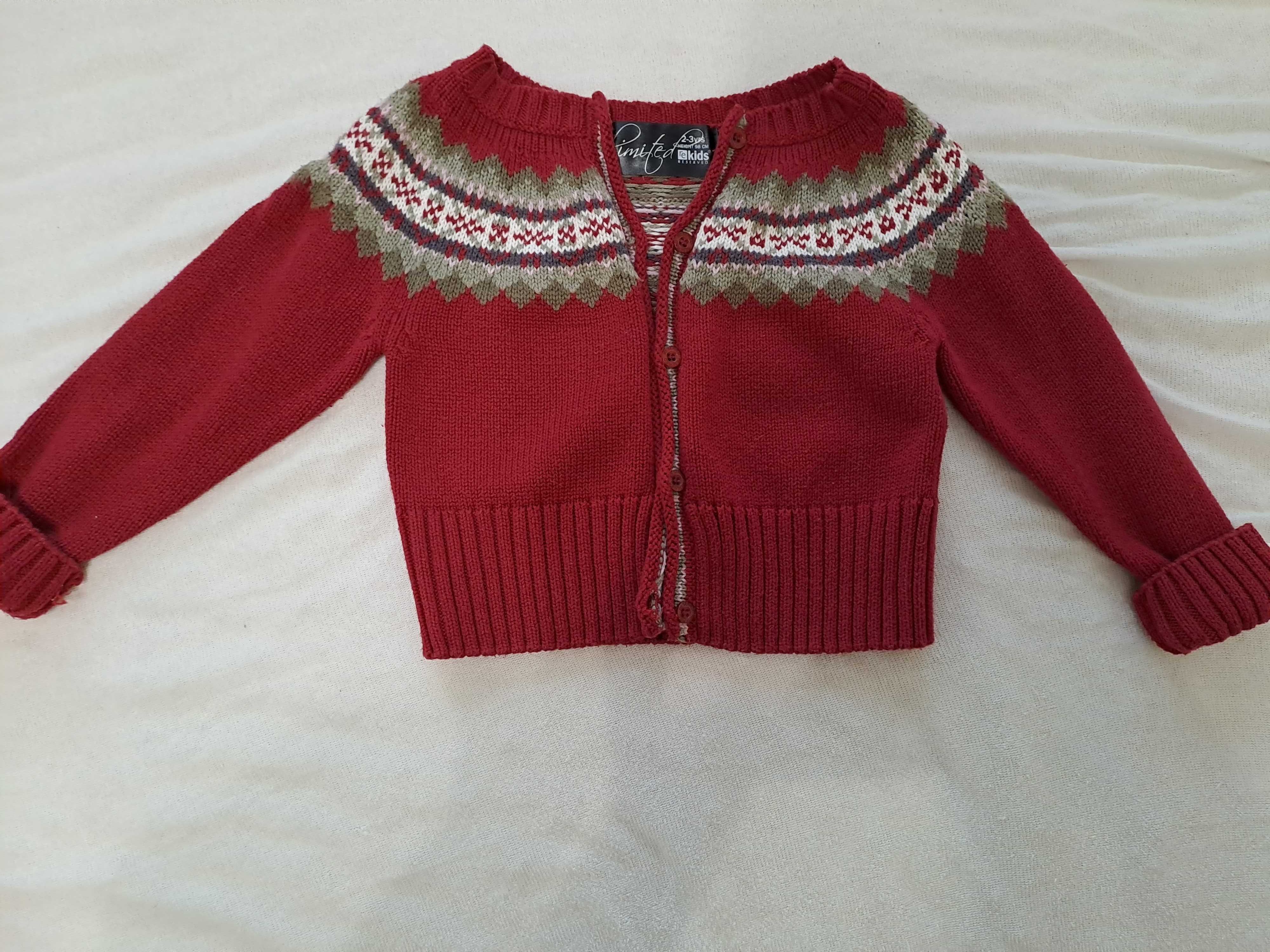 sweter na zime 98 dla 1-2 latka