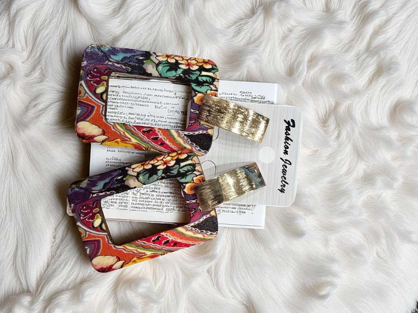 Cudowne Kolczyki Boho – Ręcznie Malowane Mandale na Drewnie