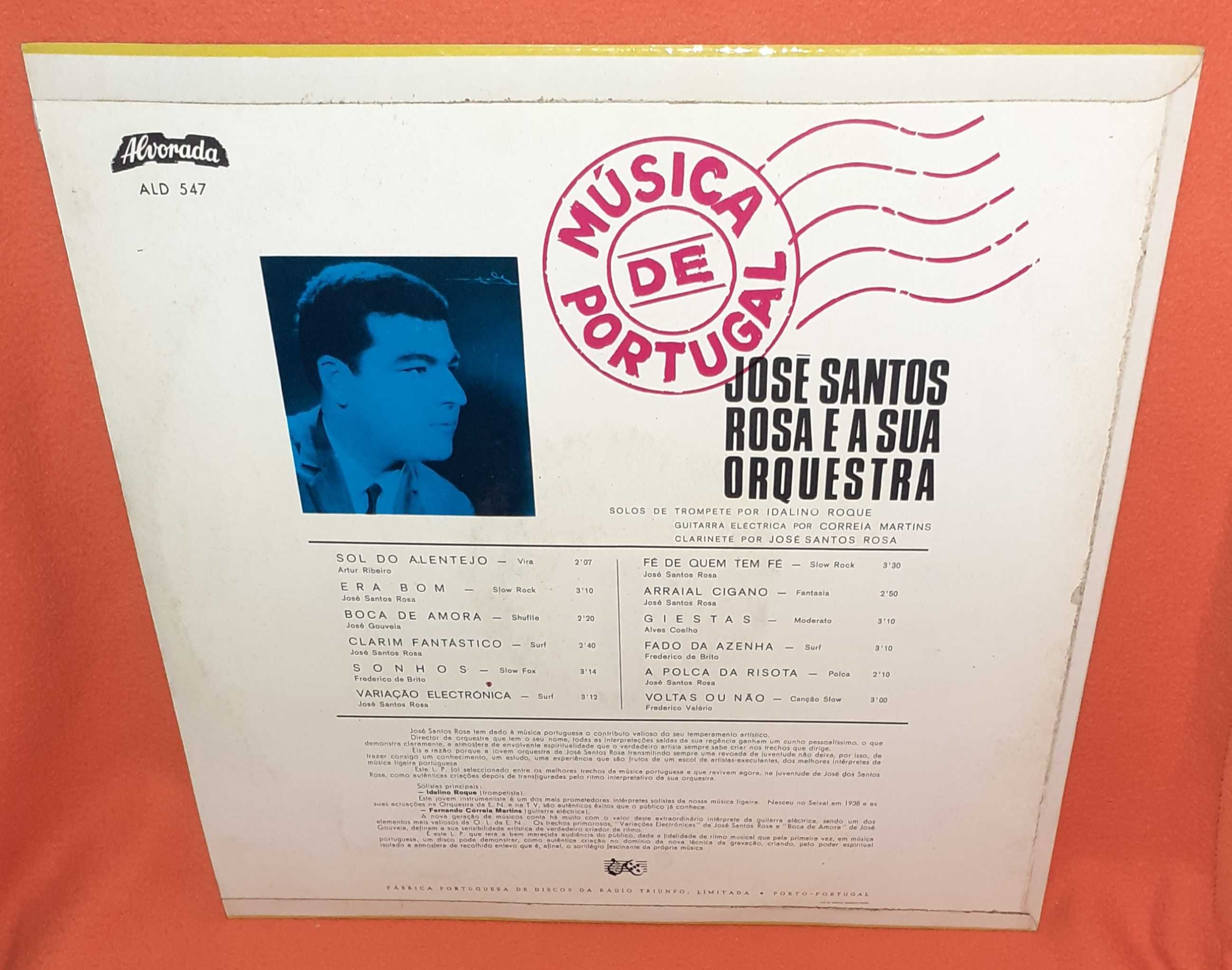 Disco Vinil-José Santos Rosa e sua Orquestra