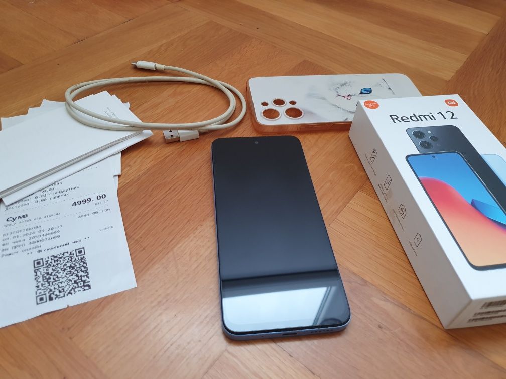Офіційний Сяомі Xiaomi redmi 12 128gb коробка, чек. Без вигорань.