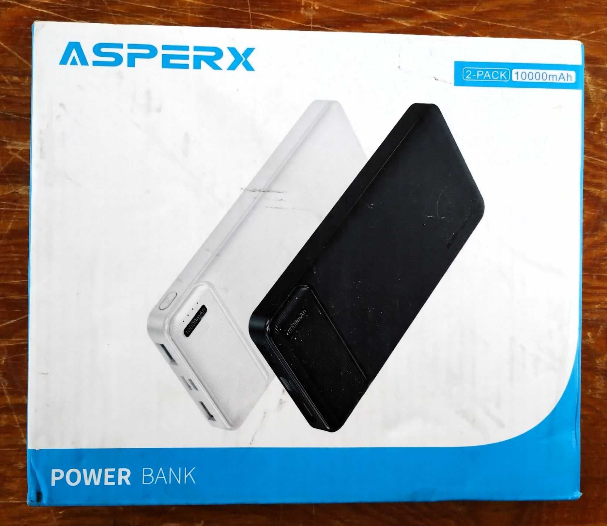 2 Sztuki, PowerBank AsperX  10000 mAh