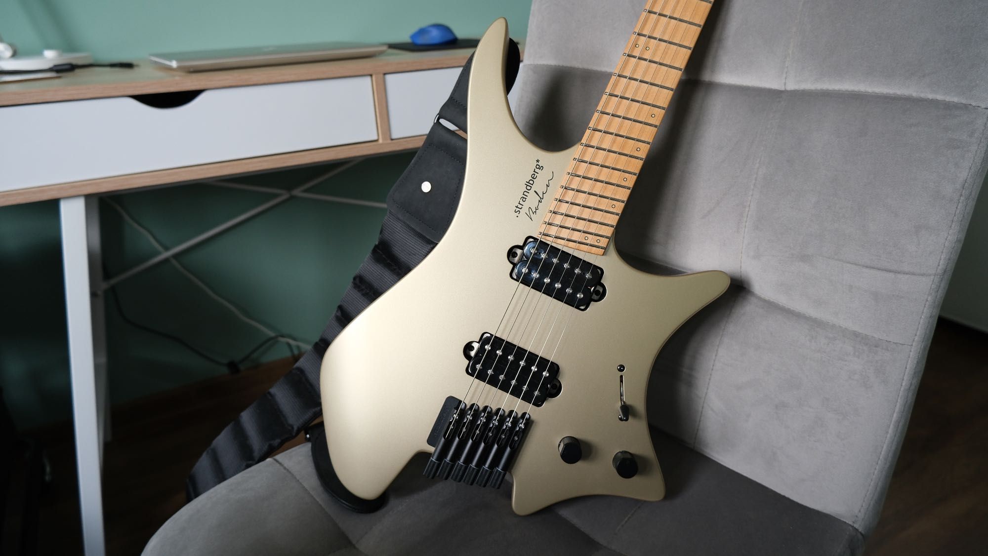 Strandberg Boden RESQ:D Sage Gold - zamiana: Music Man, Gibson, Fender