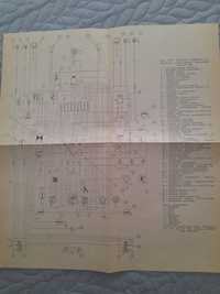 Schemat elektryczny volvo 144 stary oryginalny