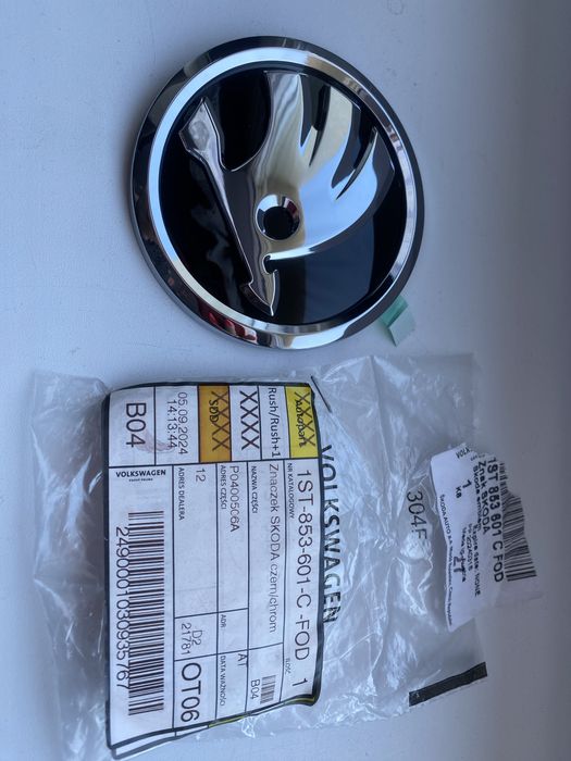 Logo oryginalne skoda