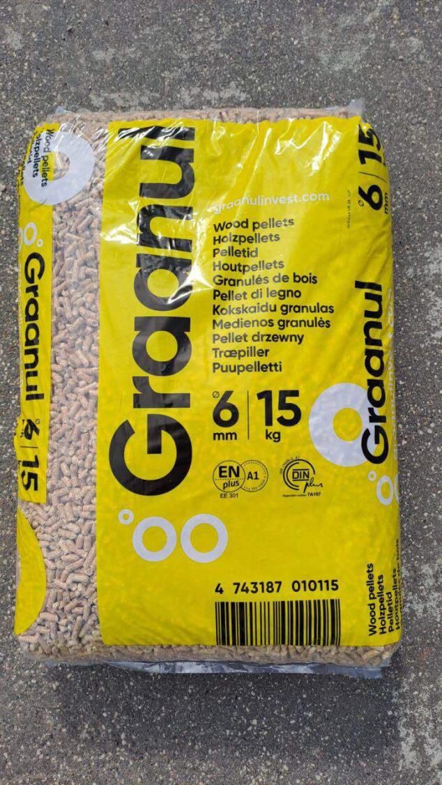 Pellet certyfikowany A1 en plus din plus