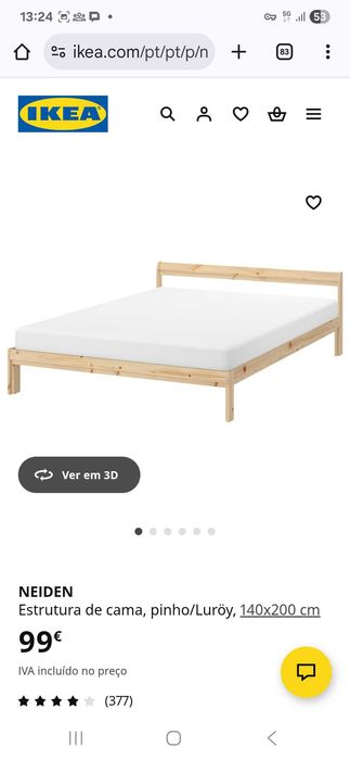 Cama de casal Ikea
