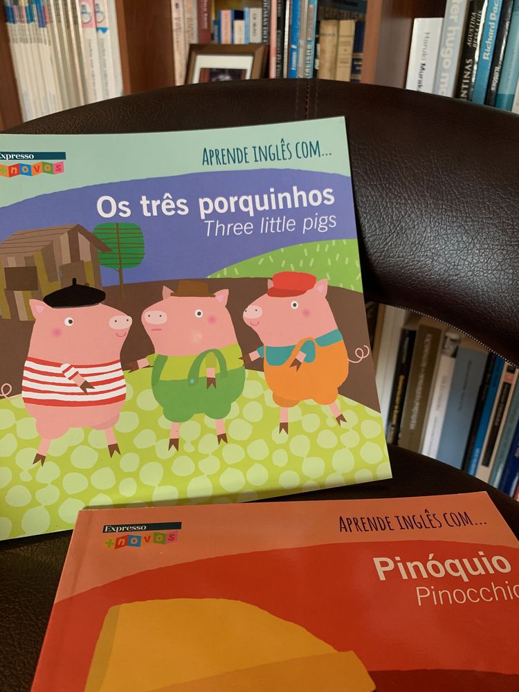 Livro infantil - Aprende en inglês com… Cinderela (4 livros)