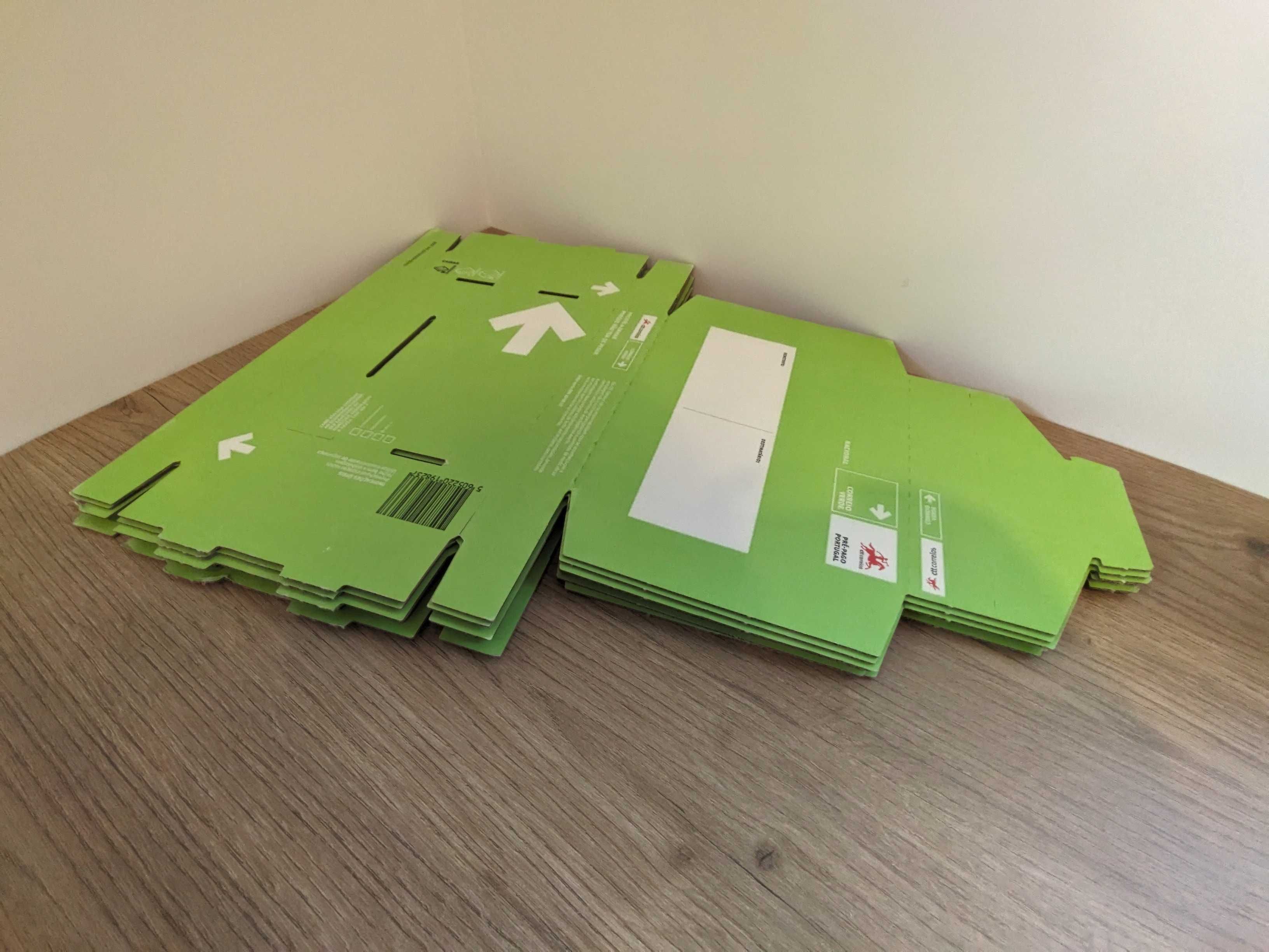 Conjunto de 6 caixas tamanho M correio verde (pré-pago)