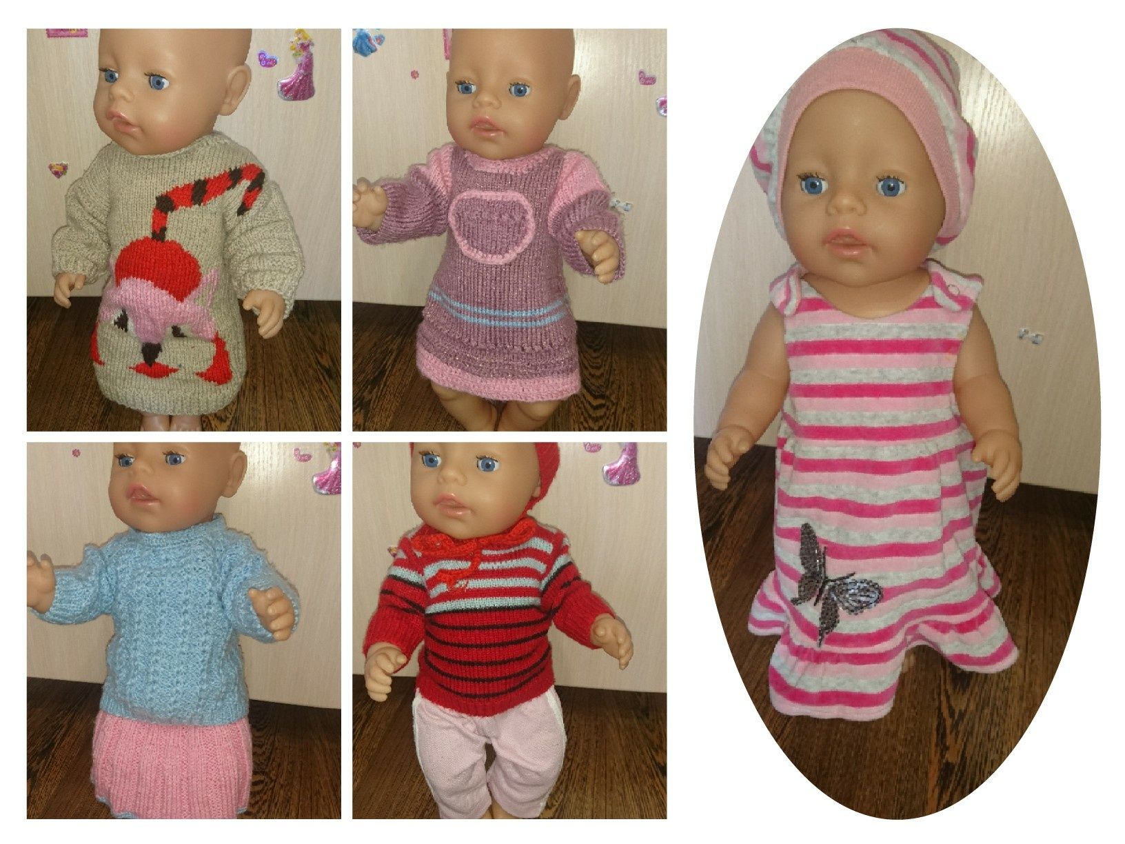 Одежда для куклы Baby born. Новое