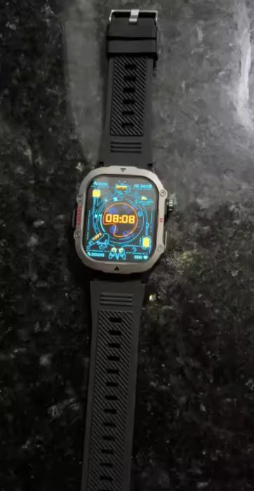 Смарт часы тактические c GPS. Compass. 500mAh. AMOLED.