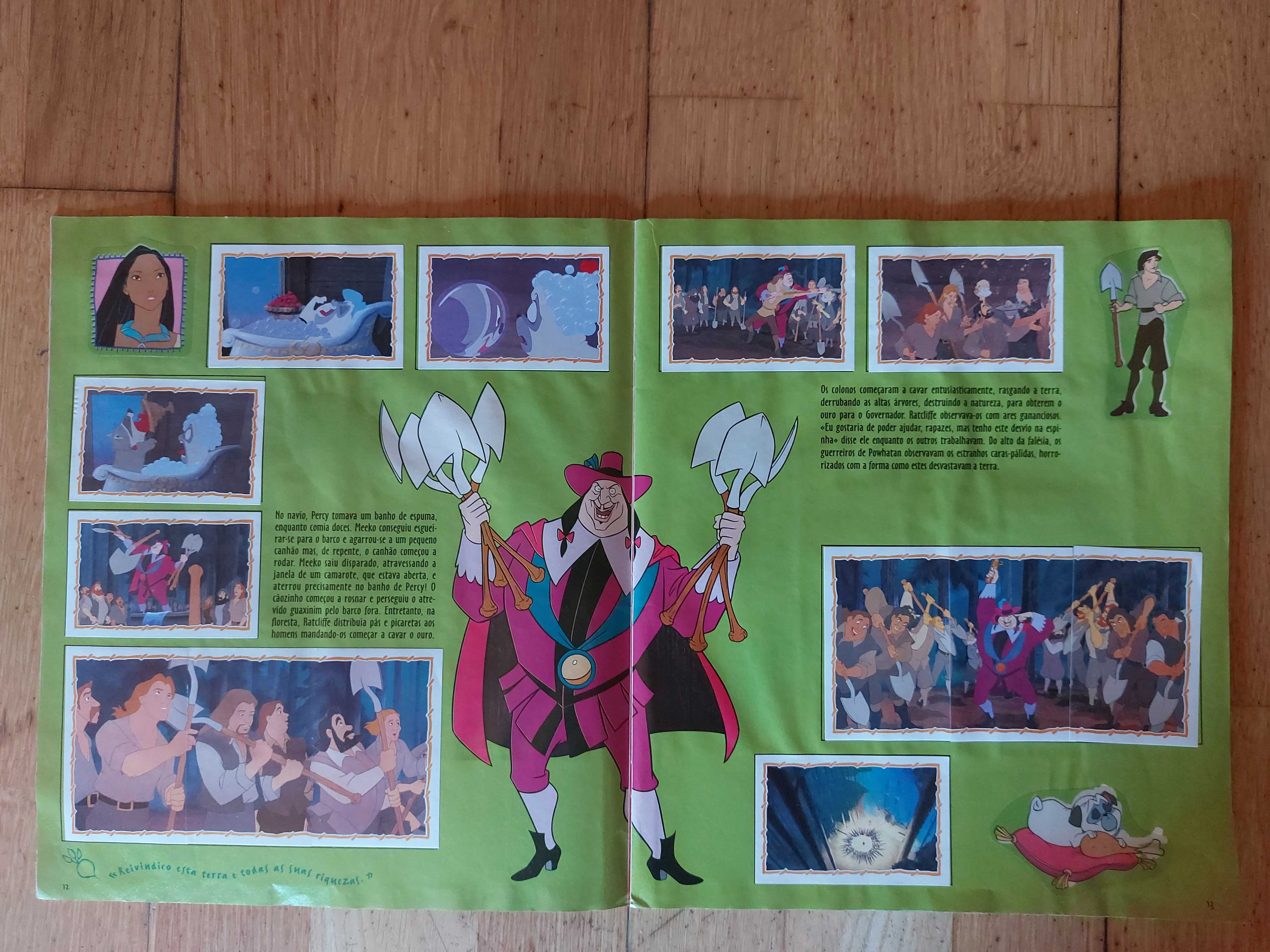 Caderneta de cromos "Pocahontas" - Completa