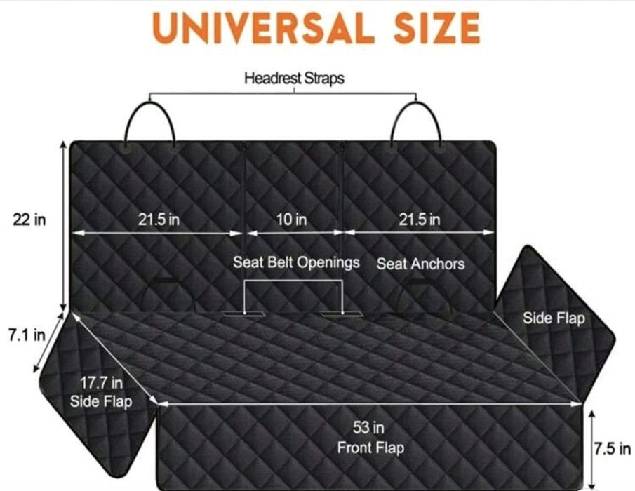 Capa para banco viatura para animais  Novo