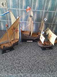 Miniaturas de naus e navios antigos