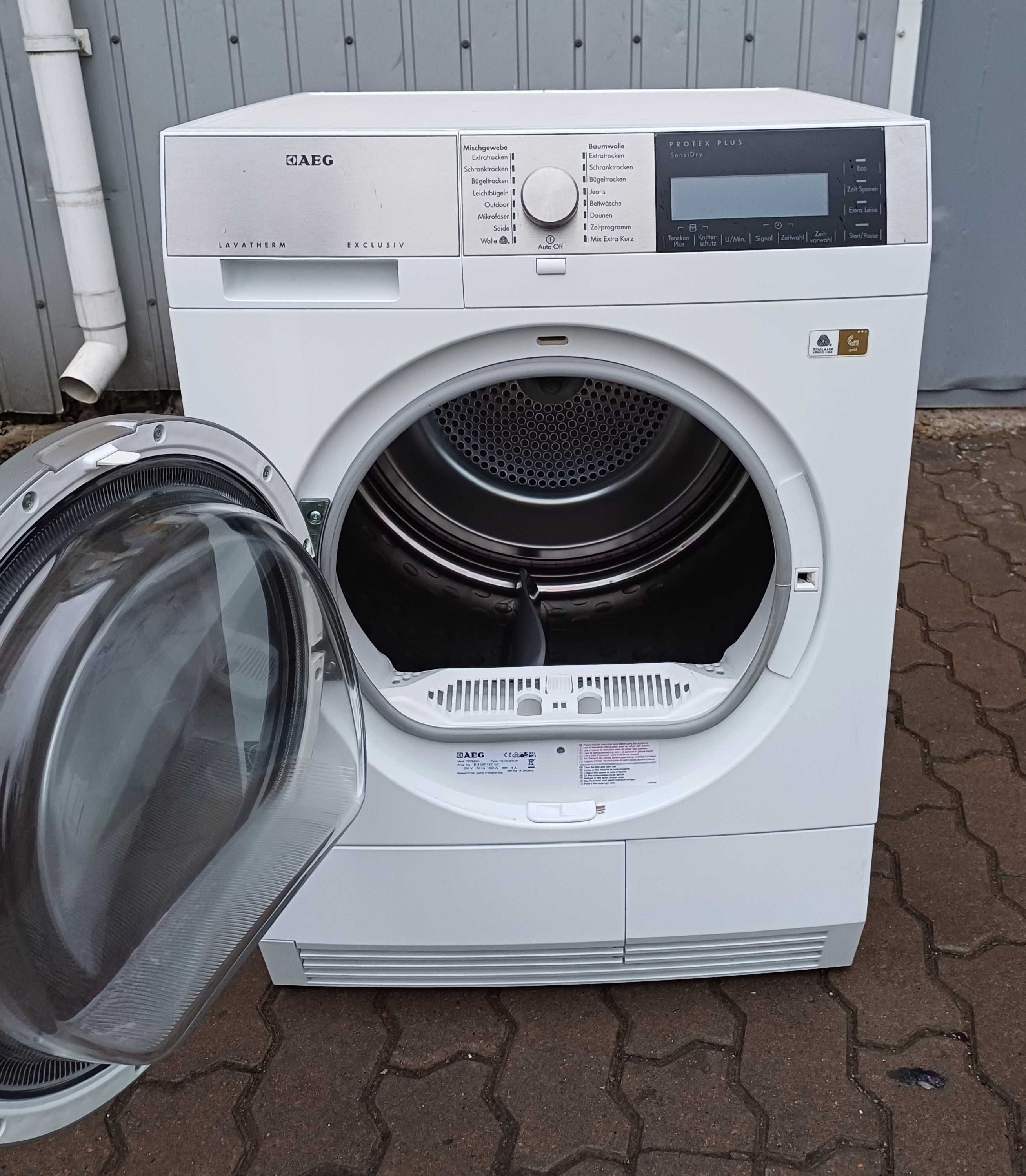 Сушильна машина сушарка на 8кг тепловий насос AEG T97685IH Germany