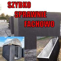 Szambo-Zbiornik betonowy Kanały samochodowe Piwniczka