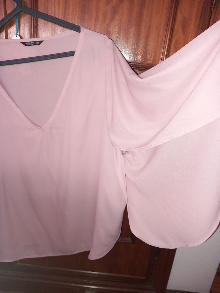 Blusa rosa carinho xxl