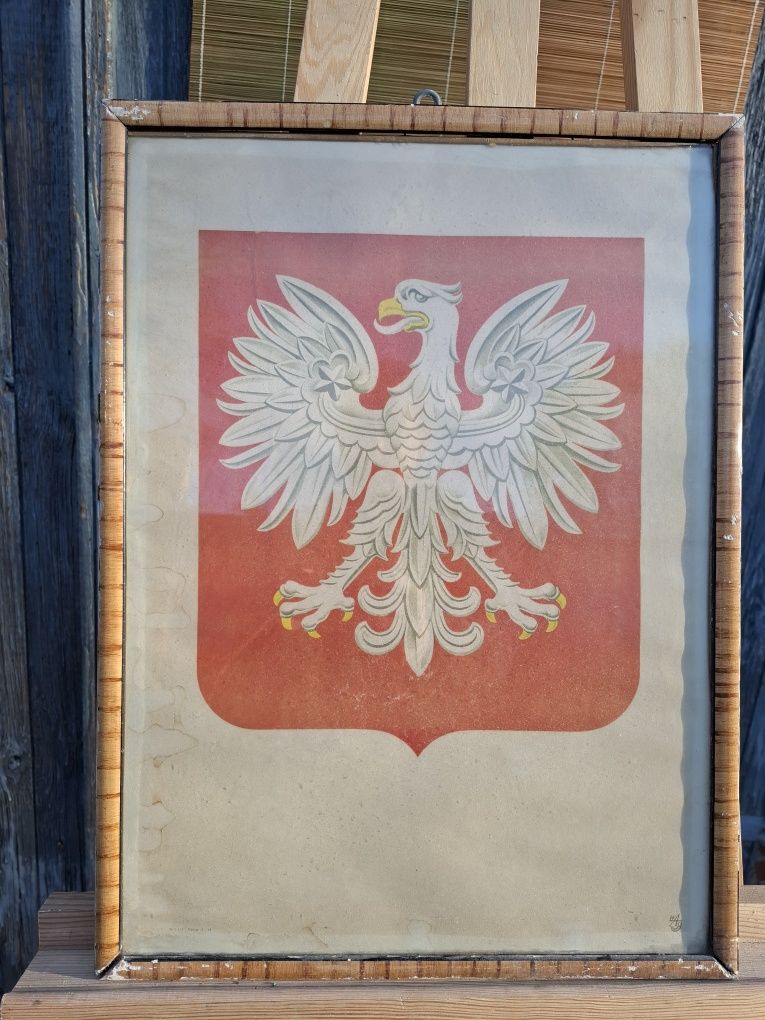 Orzeł biały godło Polski Ludowej