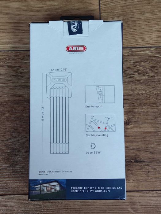 Zapięcie Abus BORDO XPlus™ 6000K/90 black SH