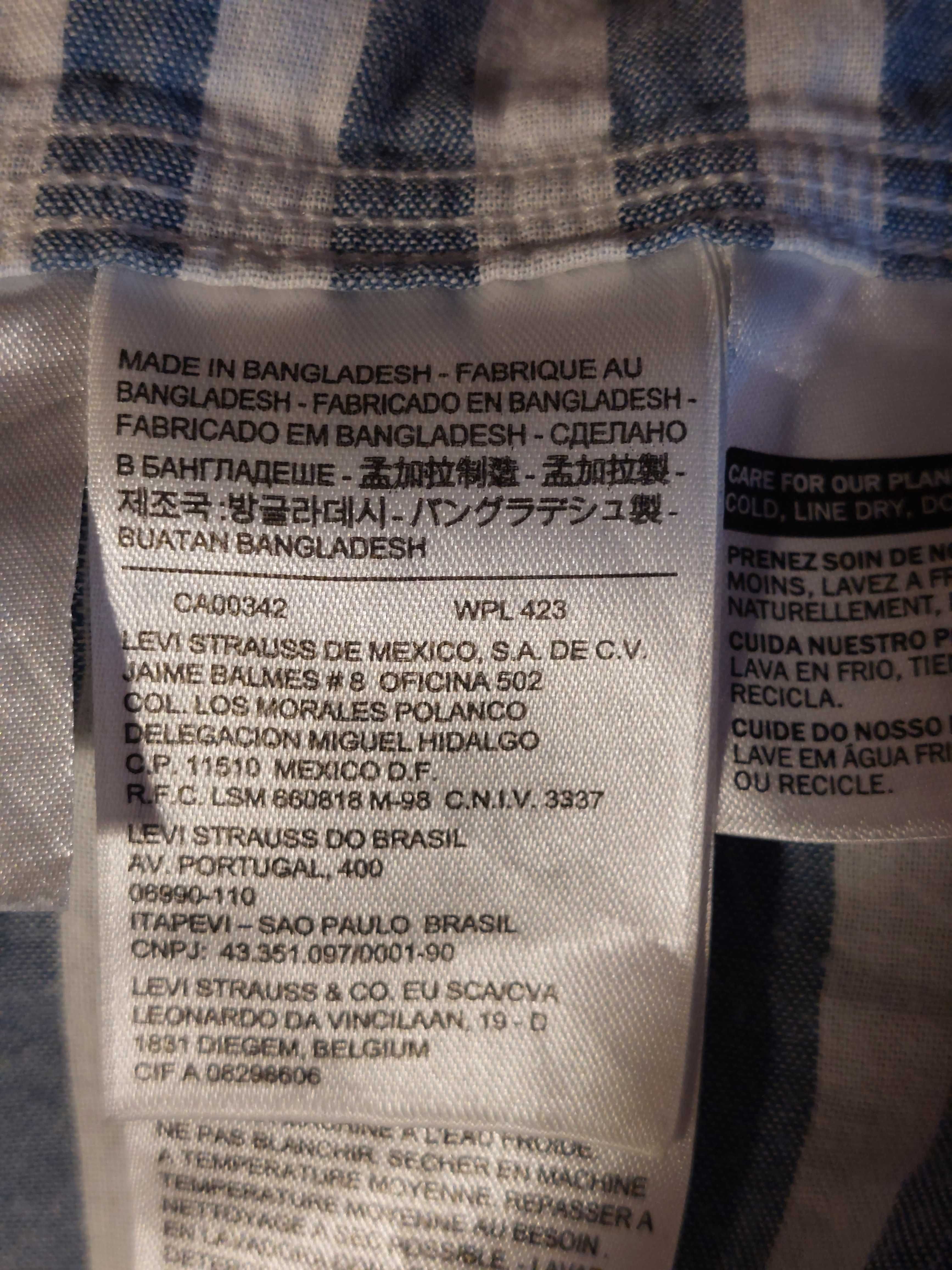 Koszula krótki rękaw Levi's Levi Strauss 100% bawełna orygi M jak Nowa
