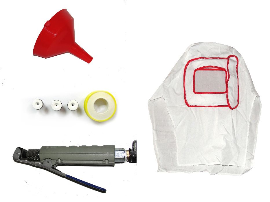 Piaskarka syfonowa 38L Mobilna + Pistolet