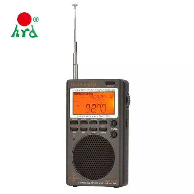 HRD747 вседиапазонный радиоприемник FM MW SW SSB AIR VHF UHF WX HAM
