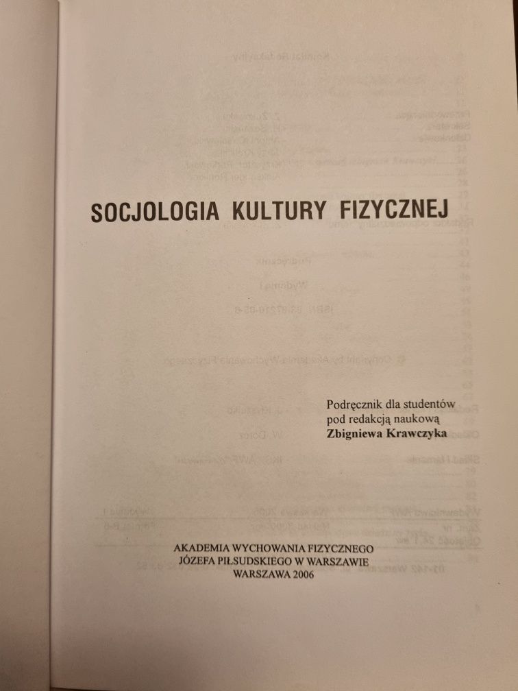 Książka Socjologia kultury fizycznej