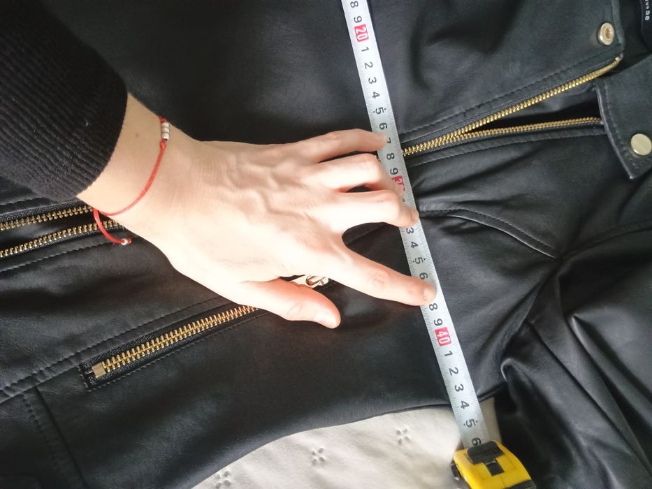 Czarna ramoneska damska S