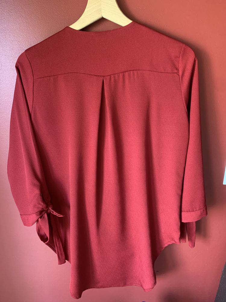 Blusa Oversize- Bordeux