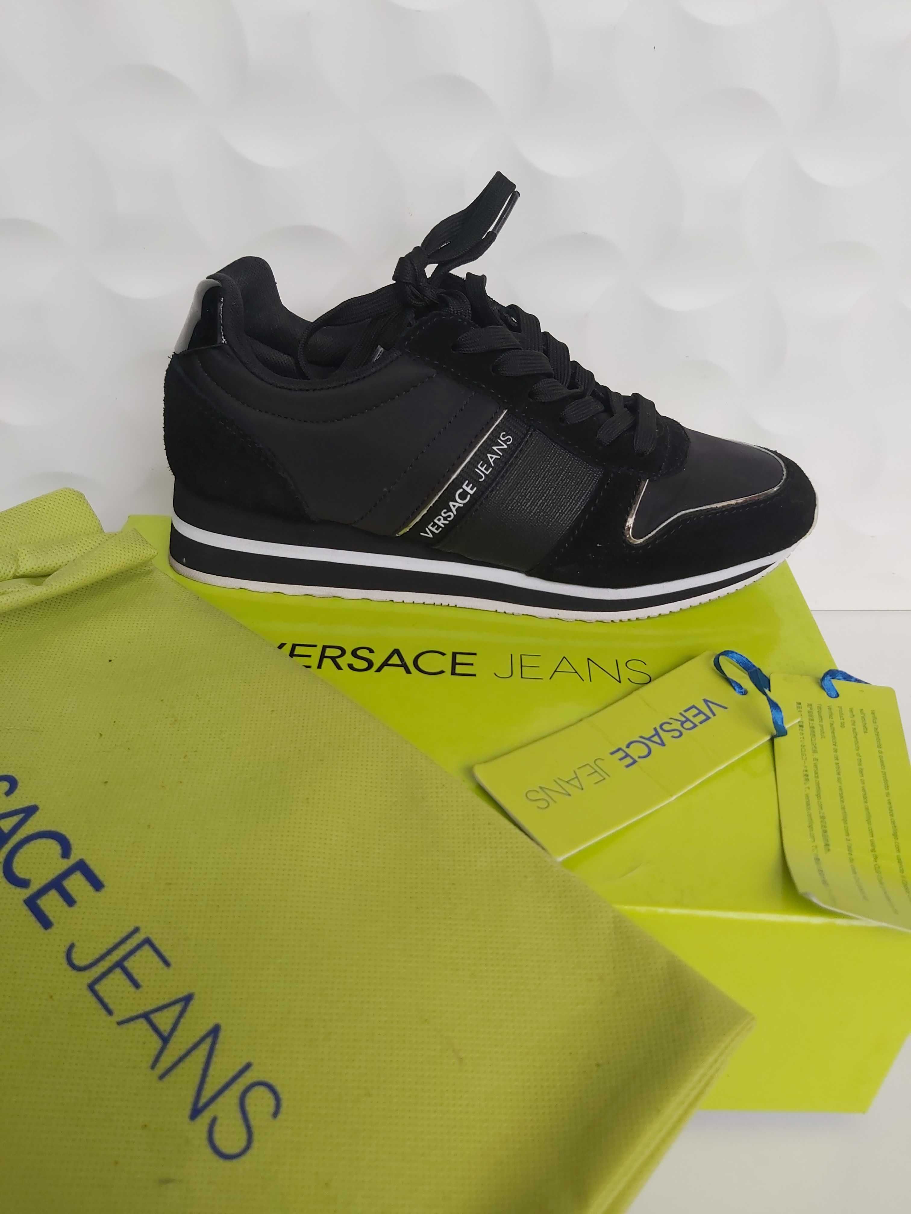 UŻYWANE Sneakersy czarne trampki VERSACE 37