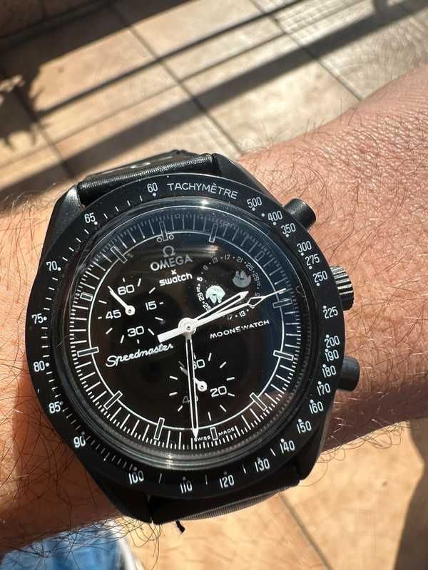 Omega x Swatch Snoopy SO33B700 Kolekcjonerski Model Czarnym Księżycem