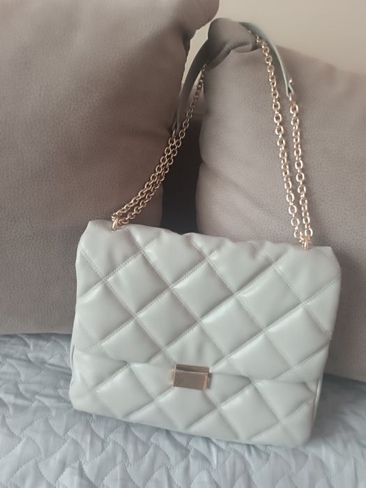 Torebka pikowana szara hm