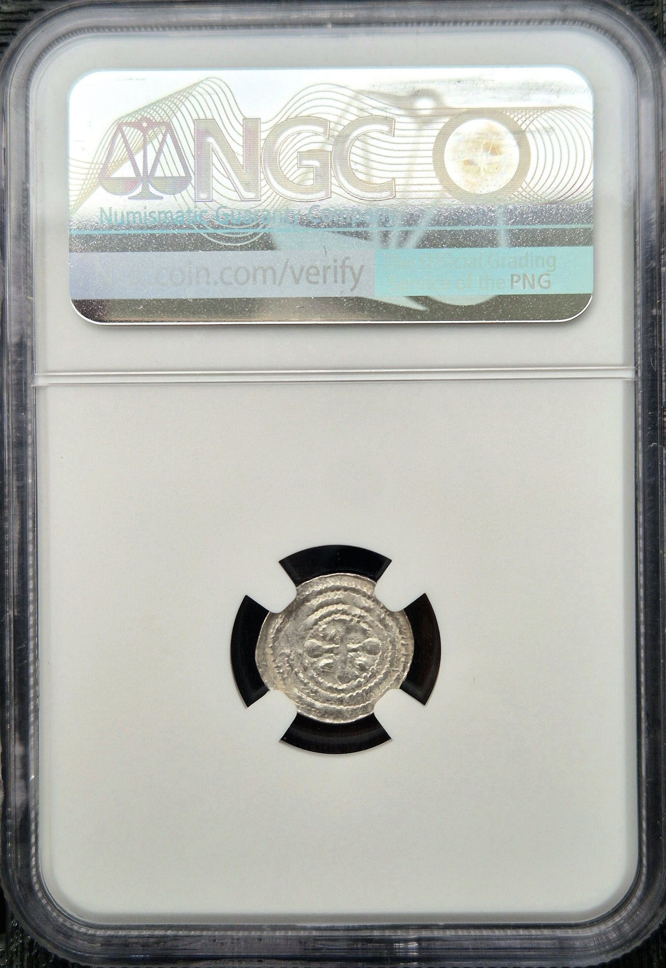 Denar Bolesław III Krzywousty - grading NGC MS62