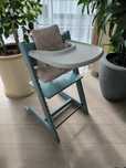 Stokke Tripp Trapp + zestaw Baby Set oraz tacka