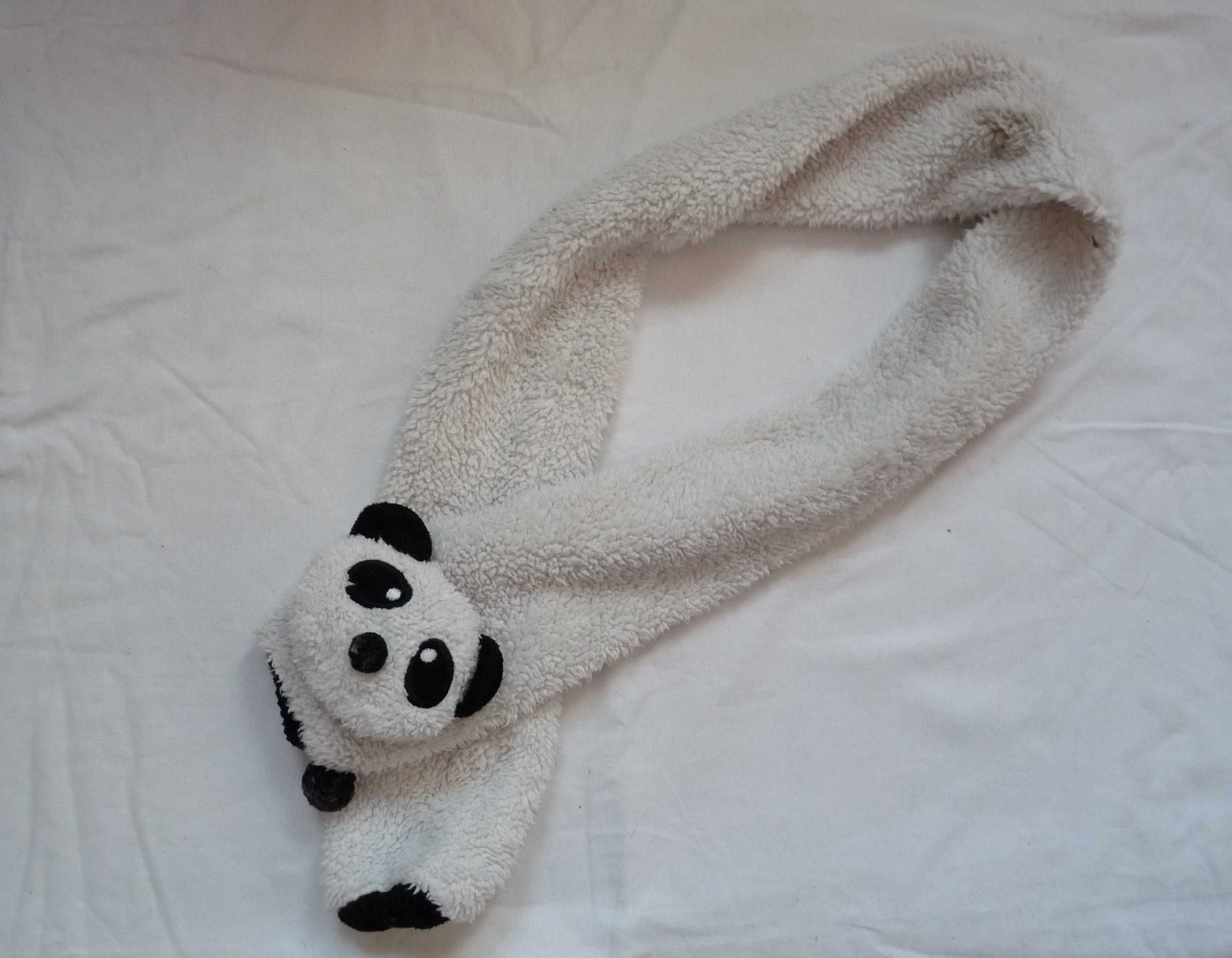 Szalik dla dziewczynki  miś  panda
