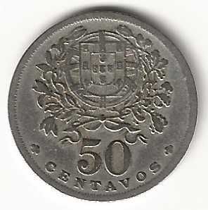 50 Centavos de 1947, Republica Portuguesa