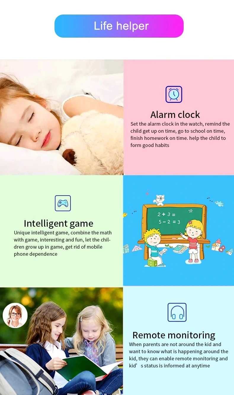 Дитячий смарт годинник телефон smart baby watch aishi Q19