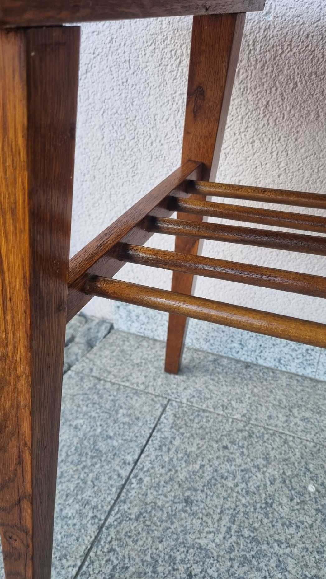 Konsola Stolik kawowy z półką gazetnikiem Design PRL Czechosłowacja