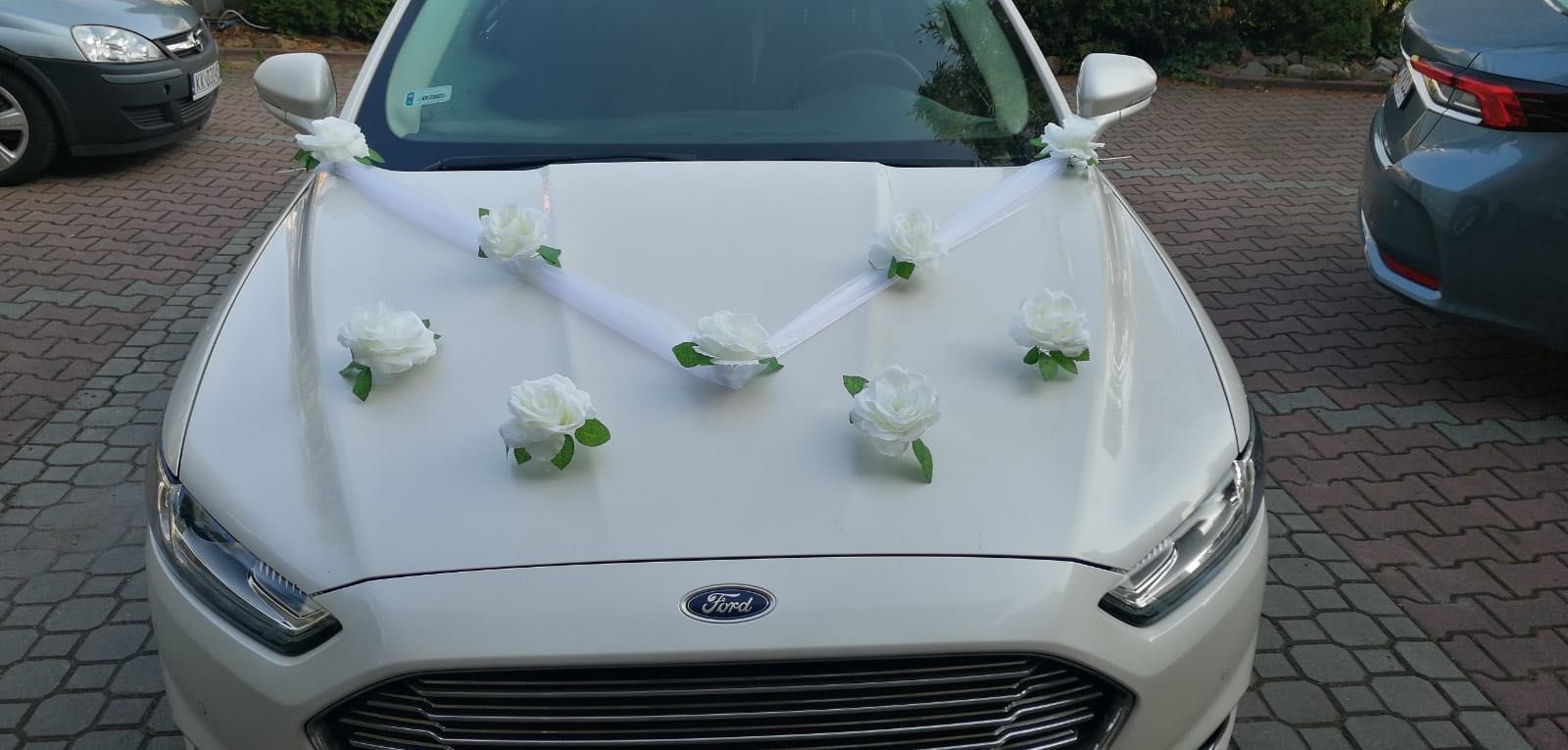 Girlandy ślubne na samochód + ozdoby kwiatowe. Girlandy kwiatowe.