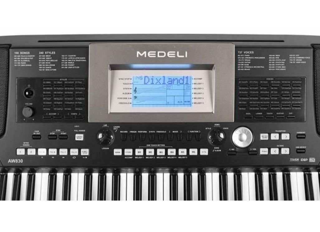 Medeli AW830 синтезатор 76 клавіш  Kurzweil Kp-300x Yamaha psr ew 425