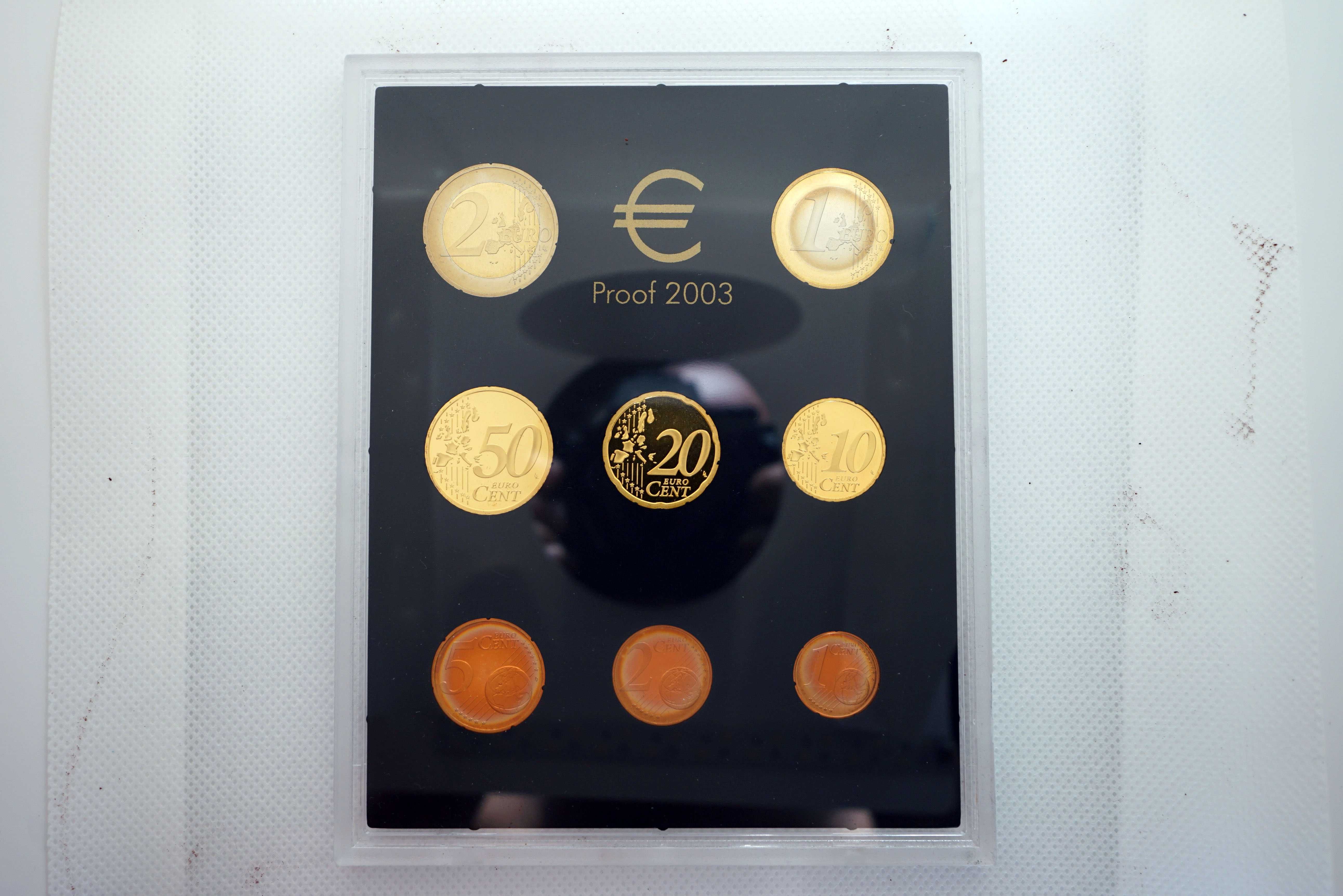 8 Moedas Irlanda em Proof Caixa e Certificado - 2003