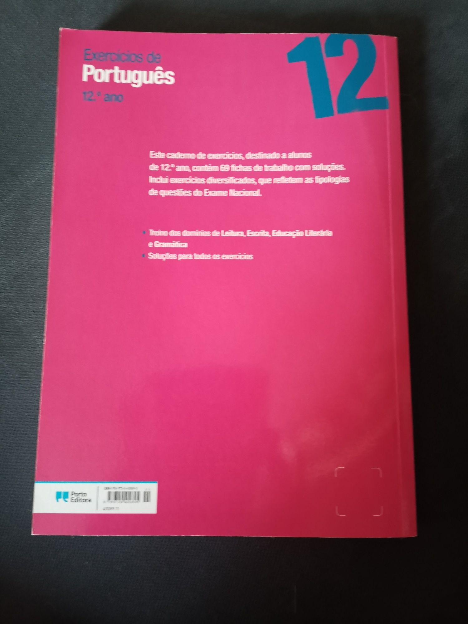 Livro novo  de exercícios de português 12° ano