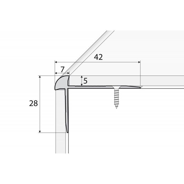 Listwa zakończeniowa Effector C29 | Profil zakończeniowy | narożny