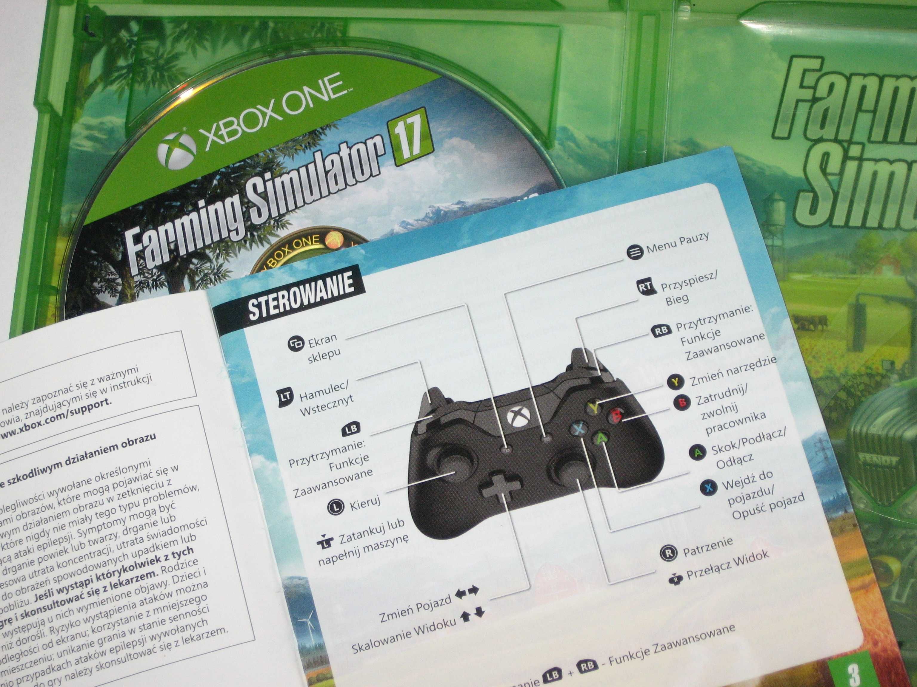 Farming Simulator 17 Xbox One PL po polsku! jak  NOWA!