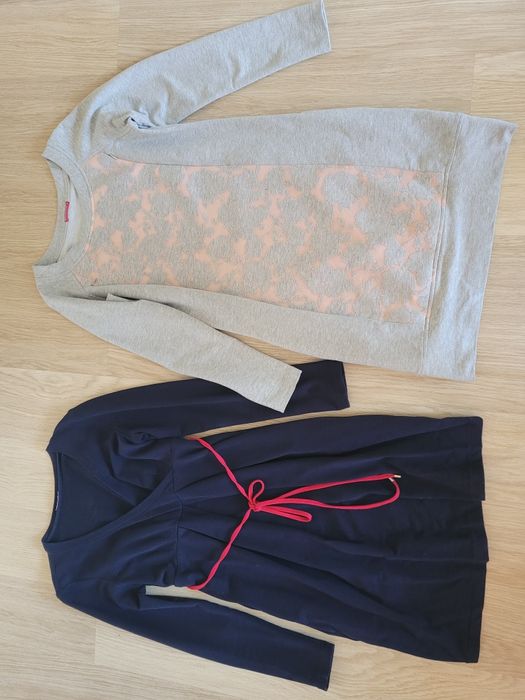 Zestaw 2 sukienki ciążowe i do karmienia Happymum rozmiar S