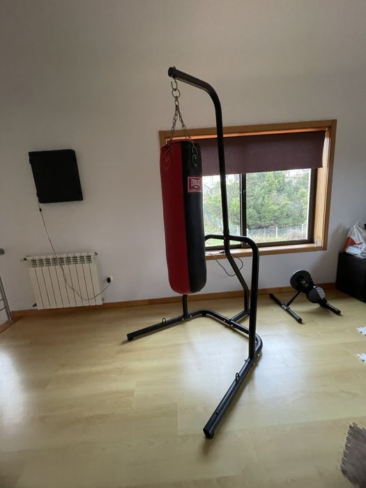 Saco de boxe + suporte