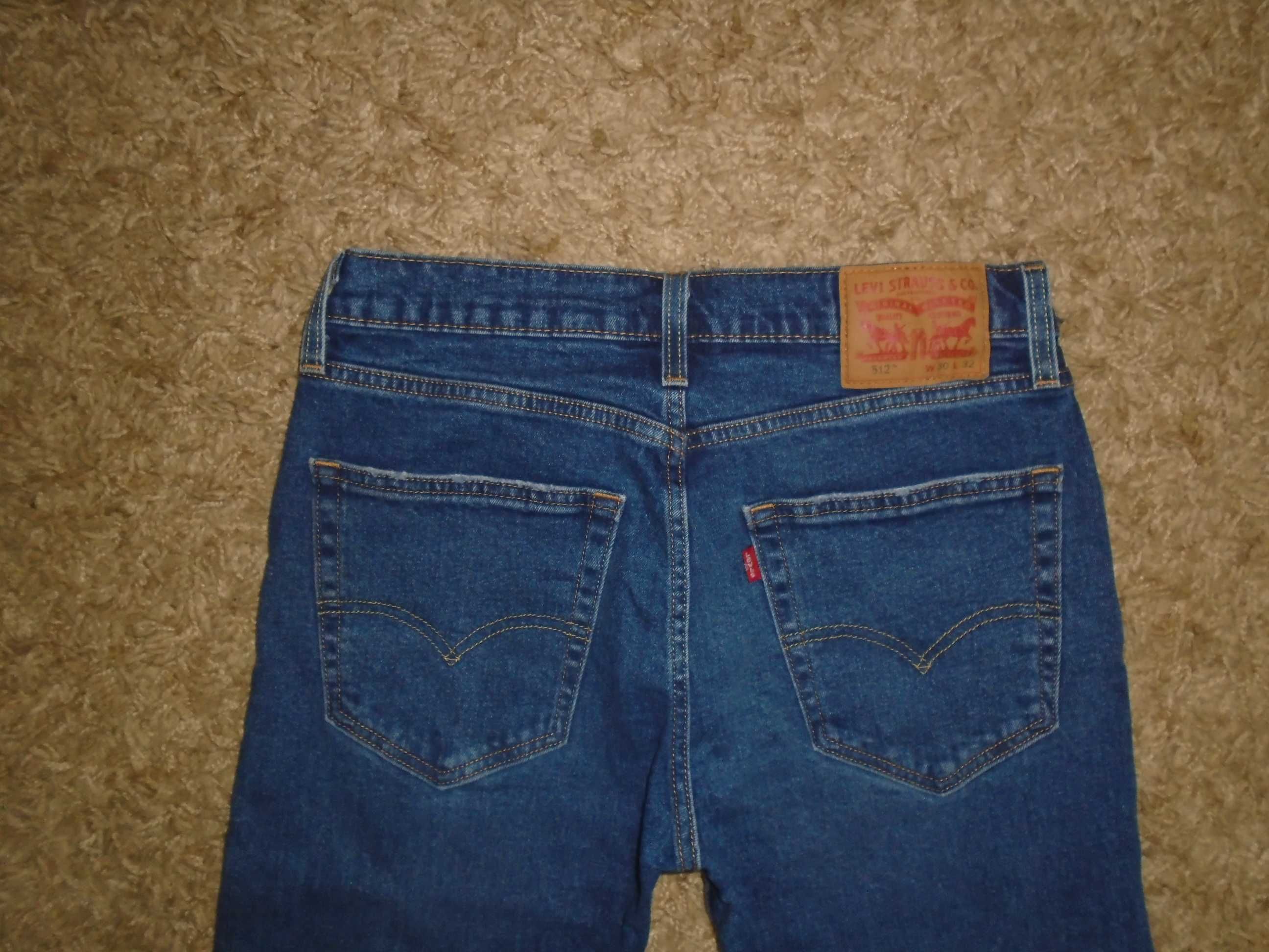 Джинсы Levis 512 USA W30 L32.