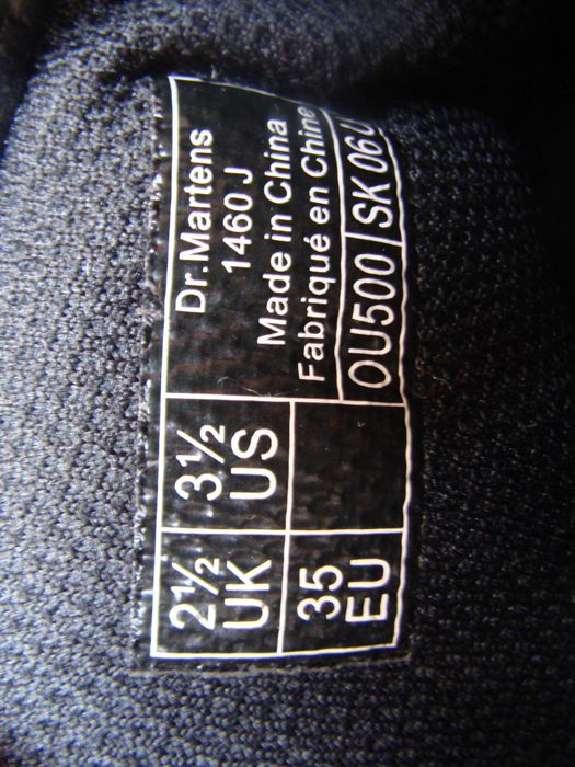 35/22 см Dr.Martens 1460 ботинки кожаные черные оригинал