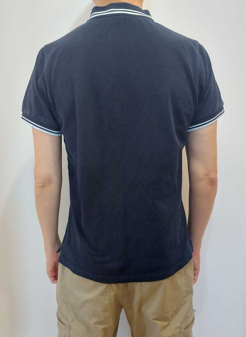 Stone Island 5815 koszulka polo męska granatowa bawełniana rozmiar L