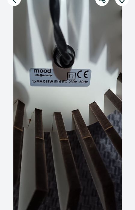 Candeeiros Mood como novos